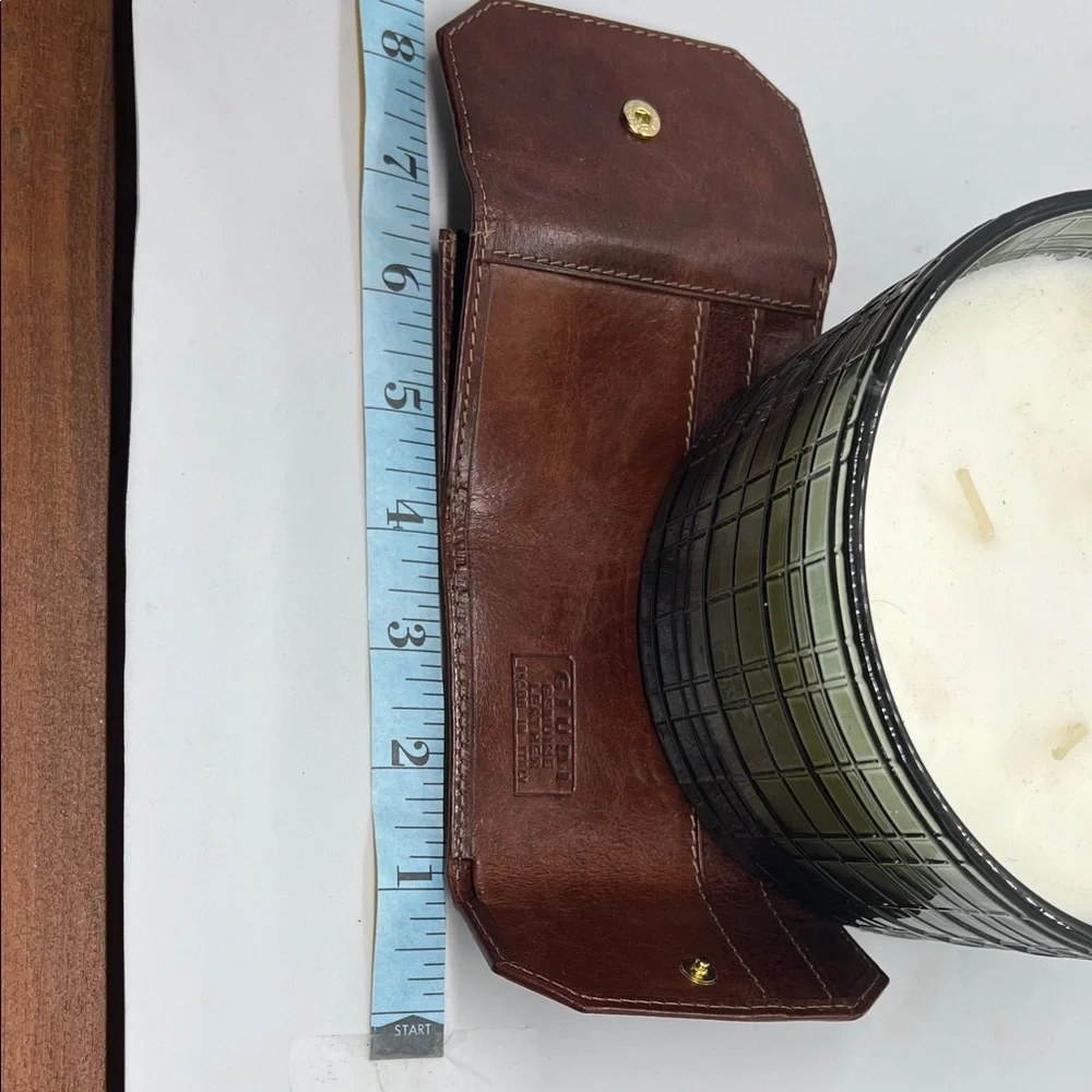 GIUDI Vintage Tri-Fold Leather Wallet | Brown Cowhide | Italian Craftsmanship